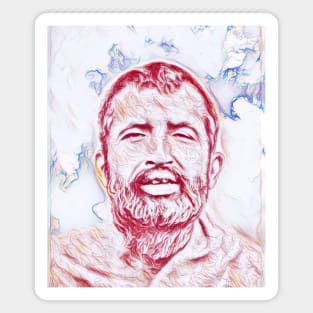 Ramakrishna Portrait | Ramakrishna Artwork | Line Art 2 Magnet